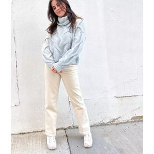 NWOT Madewell Somervell Modern Cable Knit Sweater